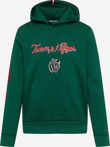 Felpa 'POP' di TOMMY HILFIGER in verde: frontale