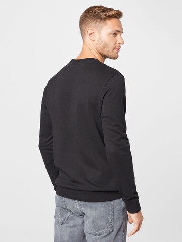 TOM TAILOR DENIM Sweatshirt in Schwarz