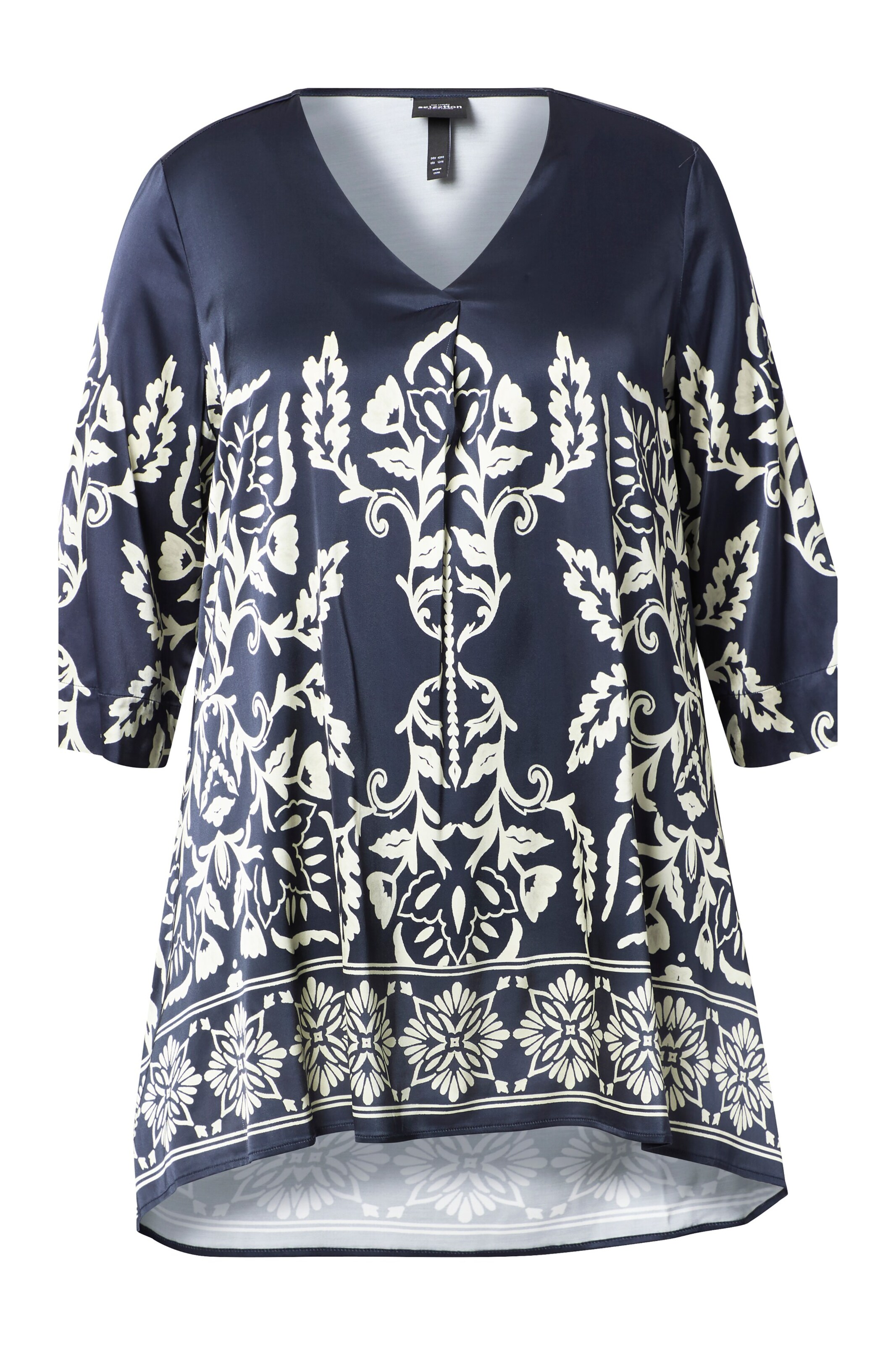 Ulla Popken Tuniek in Blauw: voorkant