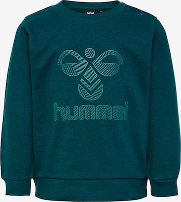 Hummel Sweatshirt in Groen: voorkant