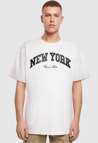 MT Upscale T-Shirt 'New York' in Weiß: predná strana