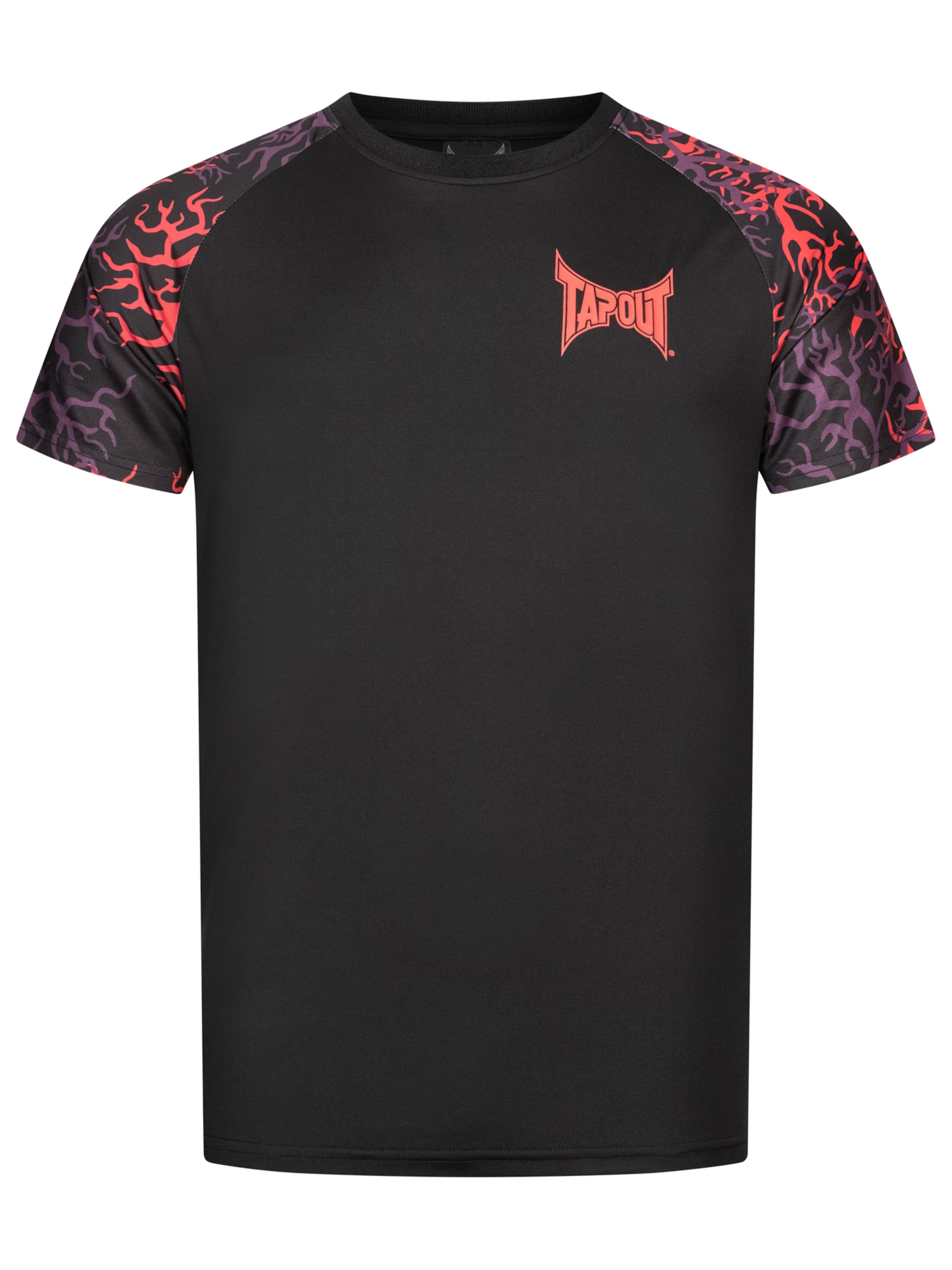Tapout Λειτουργικό μπλουζάκι 'Taproot' σε μαύρο: μπροστά