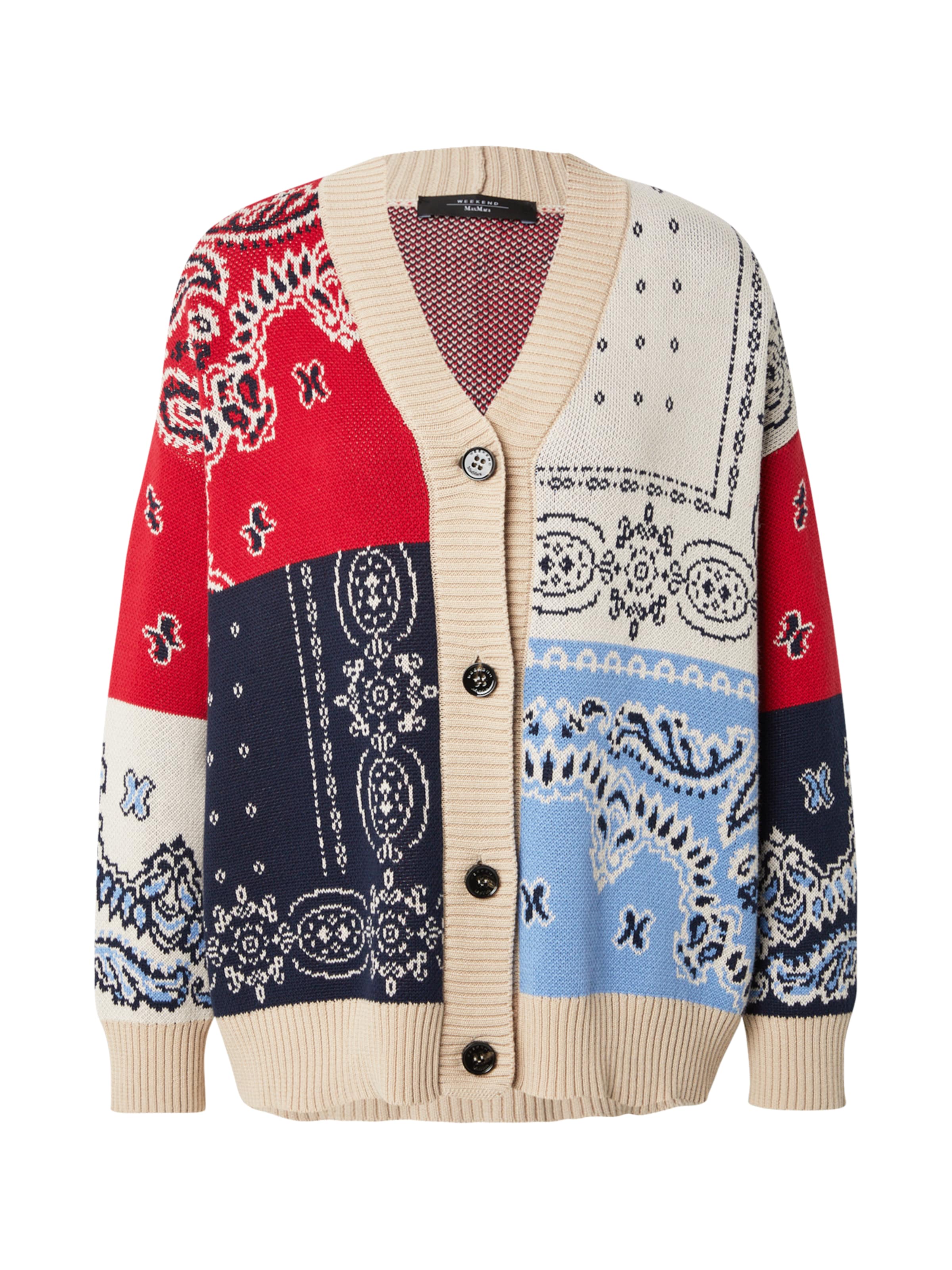 Weekend Max Mara Πλεκτή ζακέτα 'BAOBAB' σε μπλε: μπροστά