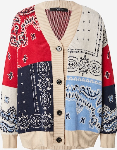 Kardiganas 'BAOBAB' iš Weekend Max Mara, spalva – smėlio spalva / tamsiai mėlyna jūros spalva / šviesiai mėlyna / raudona, Prekių apžvalga
