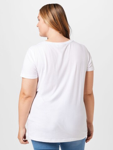 ONLY Carmakoma Koszulka 'TIVA' w kolorze biały