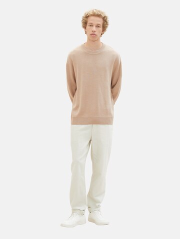 TOM TAILOR DENIM Pullover i beige