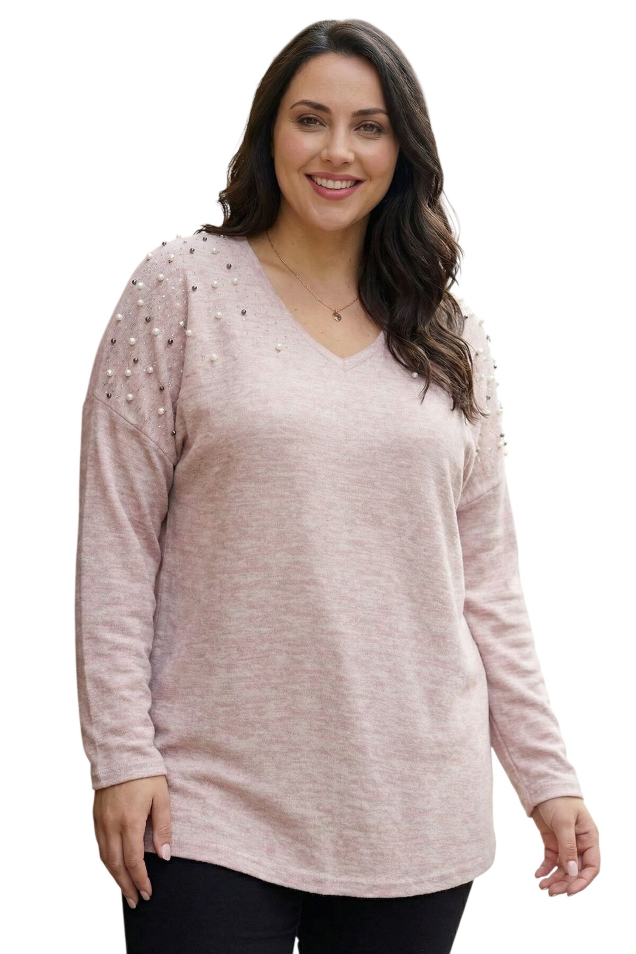 T-shirt Stil Diva en rose : devant