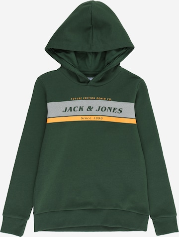 Bluză de molton 'ALEX' de la Jack & Jones Junior pe verde: față