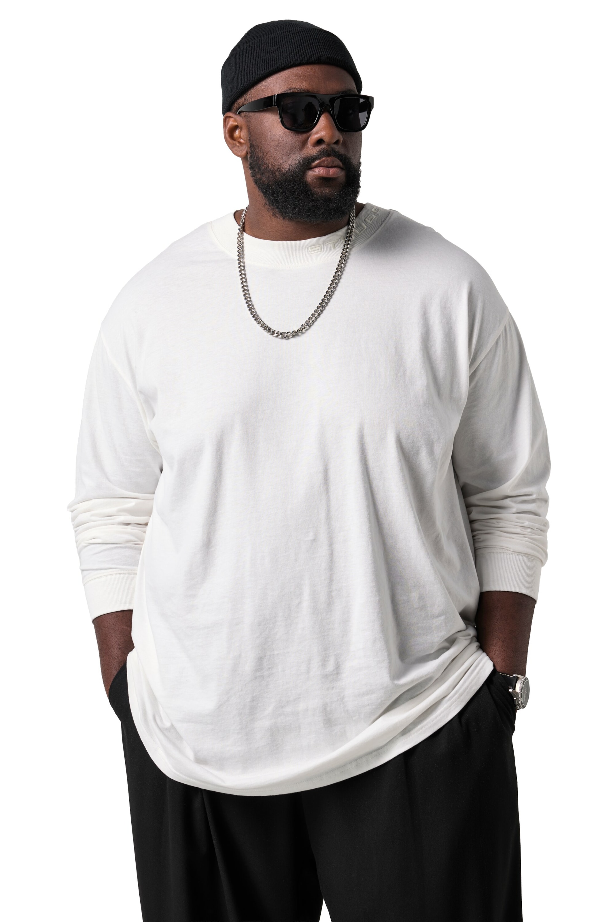 STHUGE T-Shirt in Weiß: Vorderseite