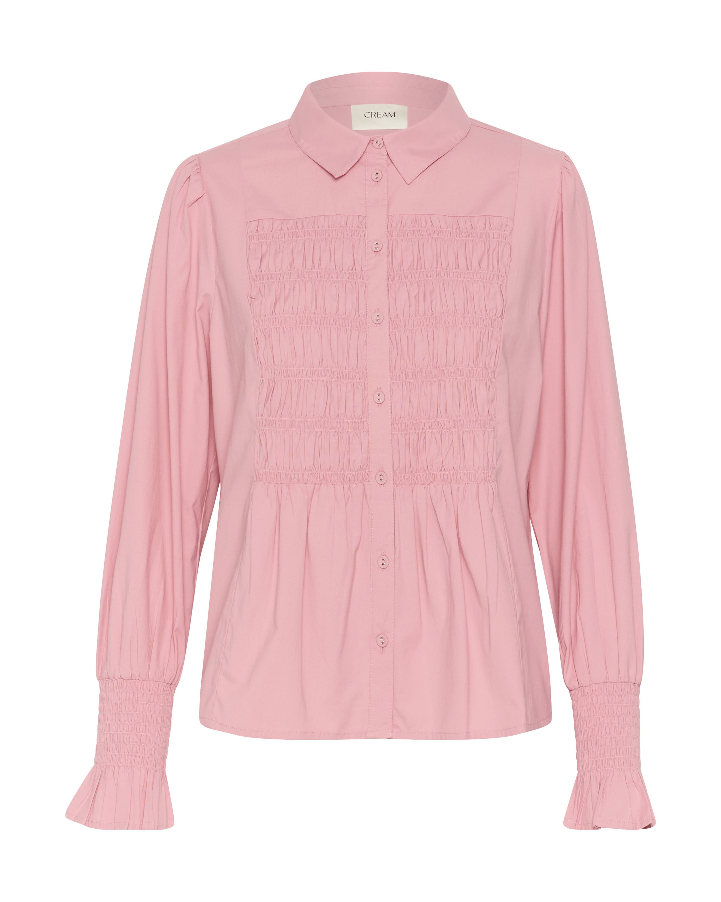Cream Blouse 'Adeline' in Pink: front