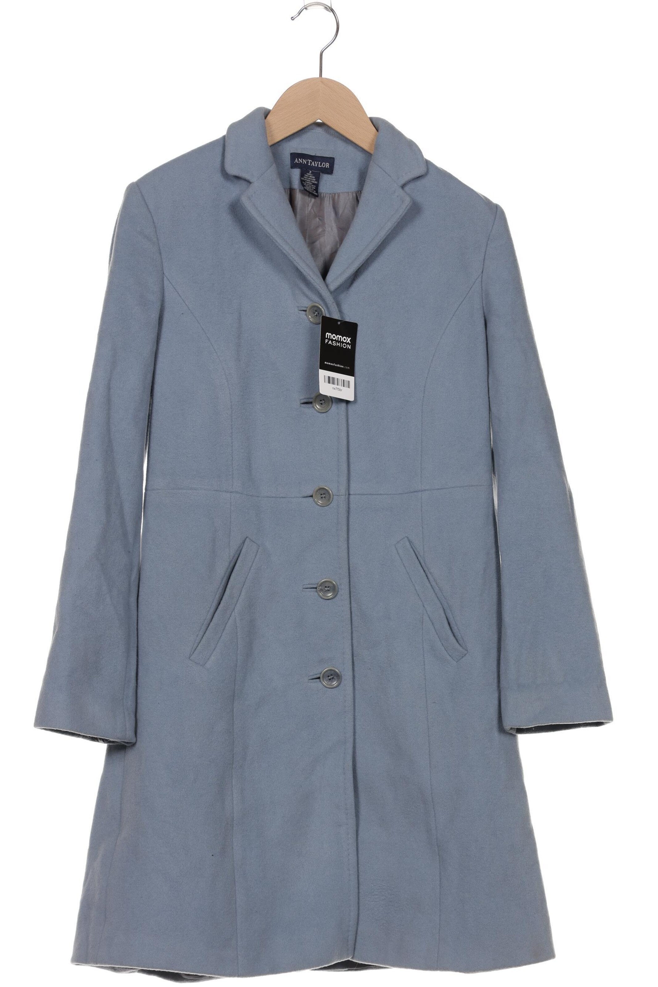 Ann Taylor Jacket & Coat in XS in Blue: front