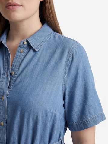 Vero Moda Curve Košeľové šaty 'VMCBree' - Modrá