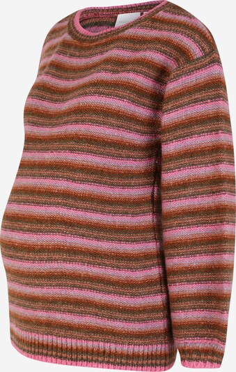 MAMALICIOUS Sweater 'Sandra' in Brown / Purple / Pink / Rusty red, Item view