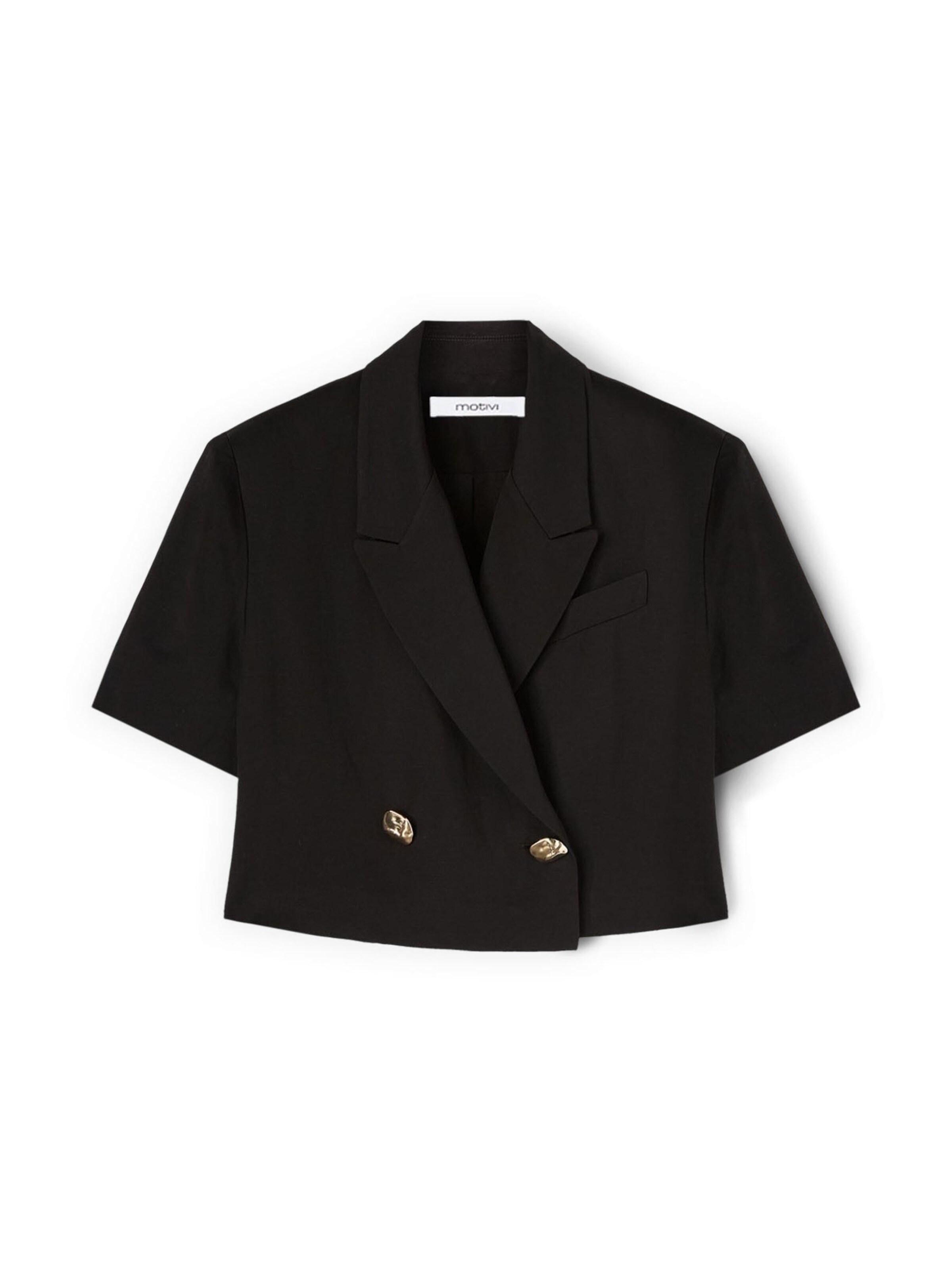 Blazer MOTIVI en noir : devant
