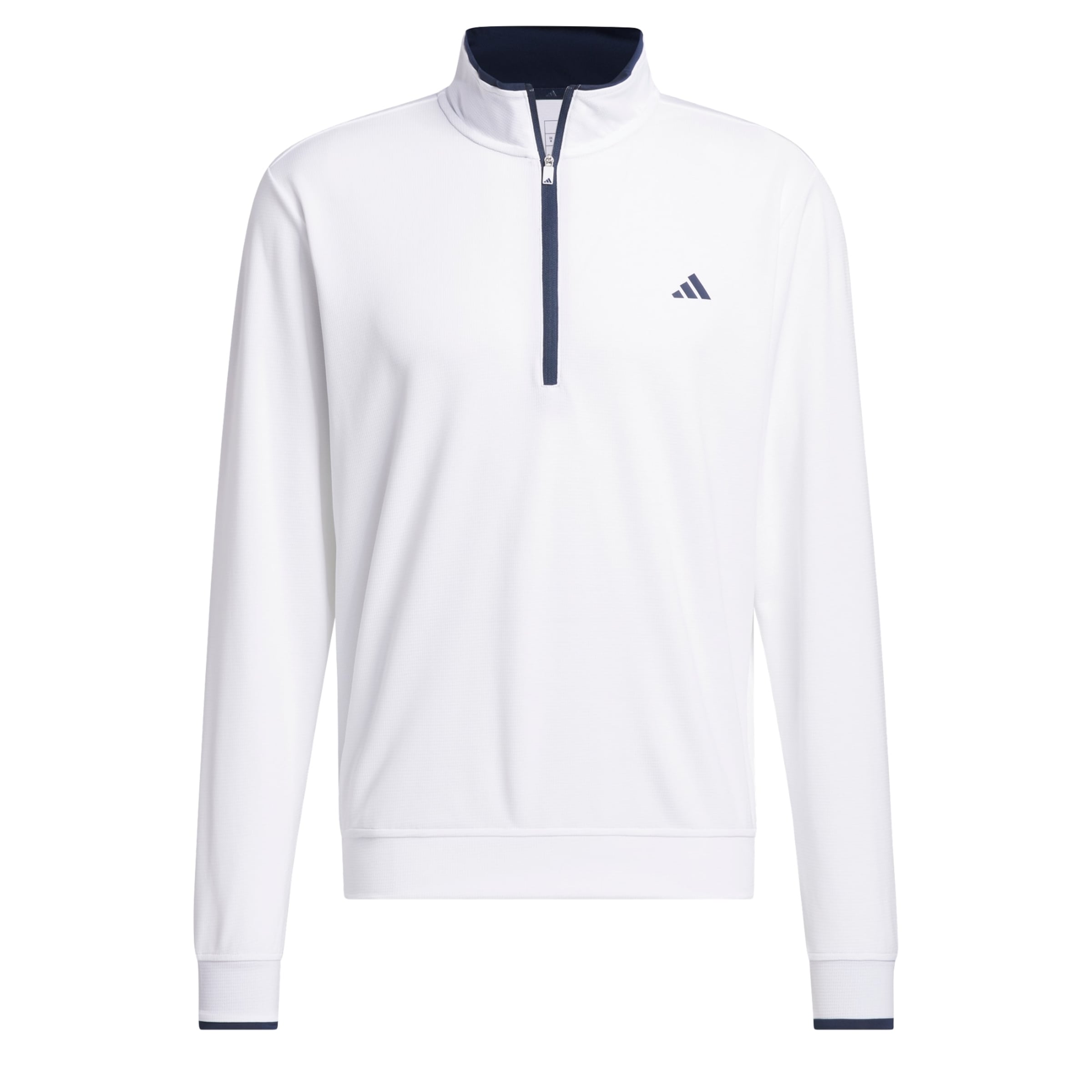 ADIDAS GOLF Performance shirt 'Lightweight Half-Zip' in White: front