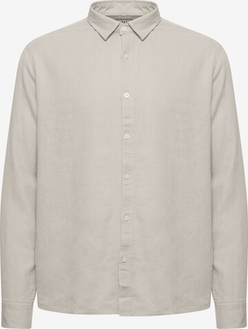 !Solid Regular fit Button Up Shirt 'Enea' in Beige: front