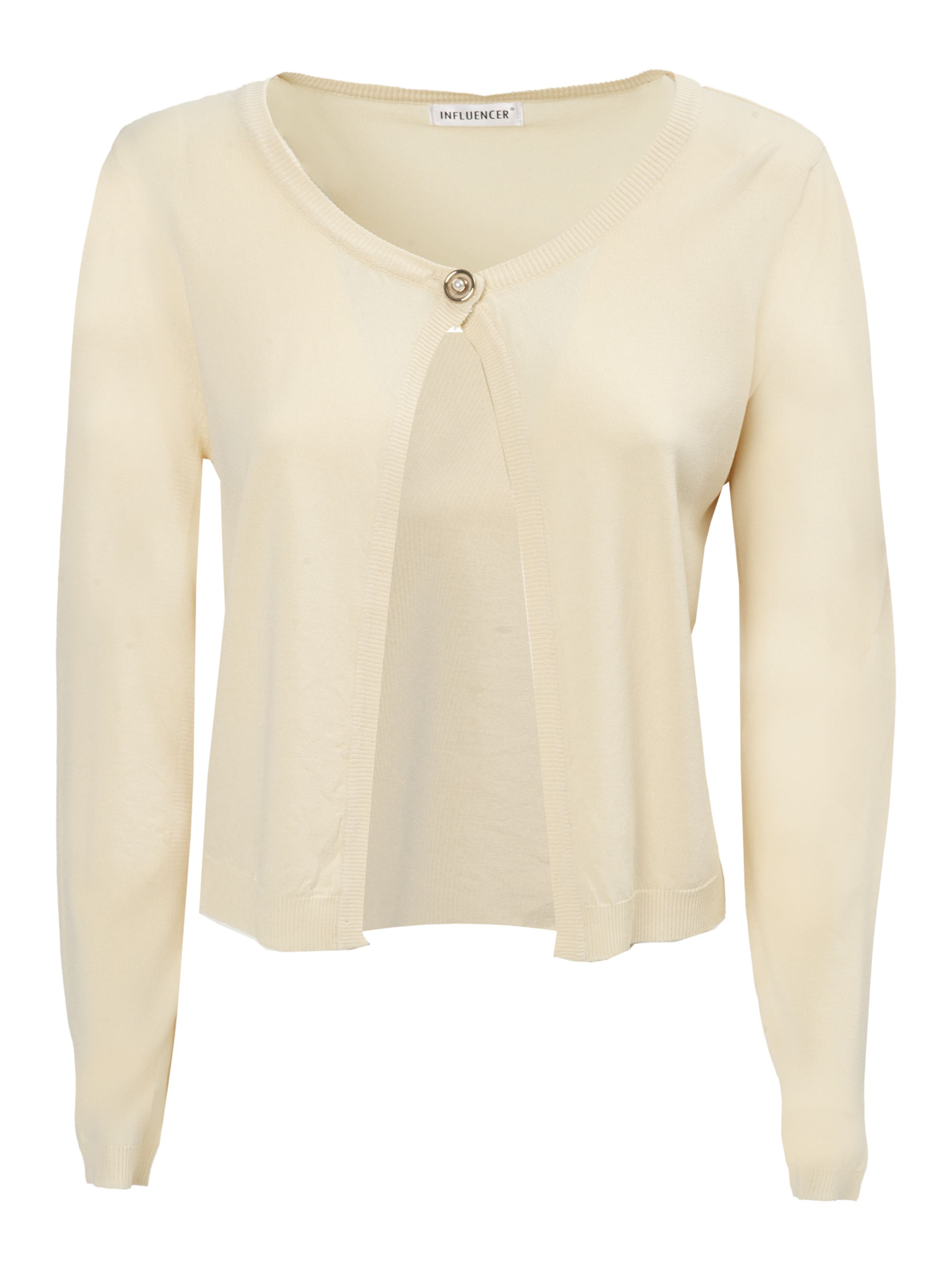 Influencer Knit cardigan in Beige: front
