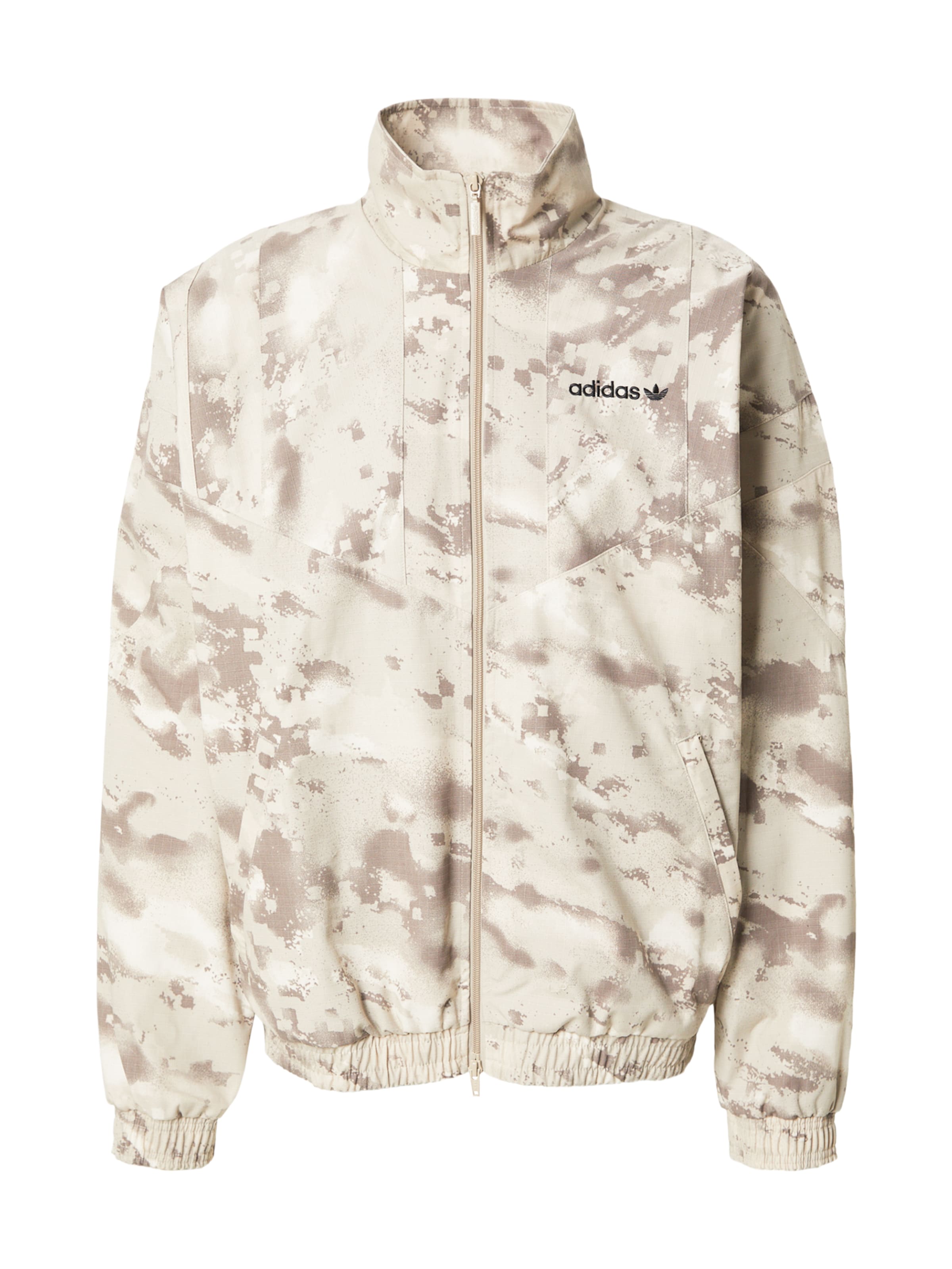 ADIDAS ORIGINALS Jacke in XS in brokat / khaki / schwarz, Produktansicht
