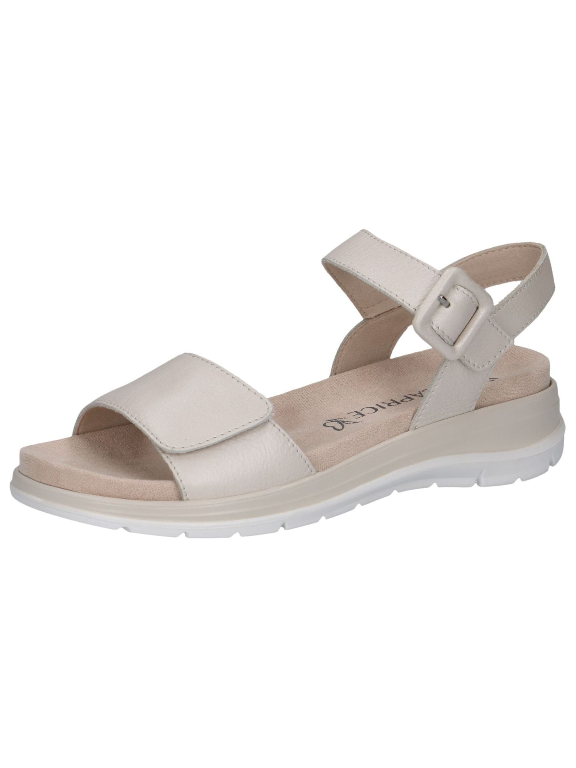 CAPRICE Strap Sandals in White: front