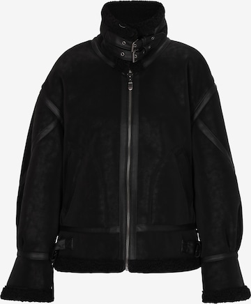 melns DreiMaster Vintage Starpsezonu jaka: no priekšpuses