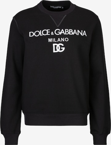 DOLCE & GABBANA Sweatshirt in Schwarz: Vorderseite