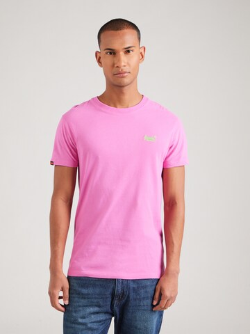 Superdry - Camisa 'Vintage' em rosa: frente