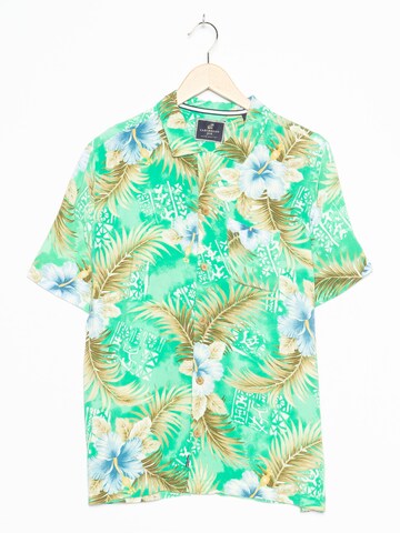 Caribbean Joe Button Up Shirt in L in Green: front