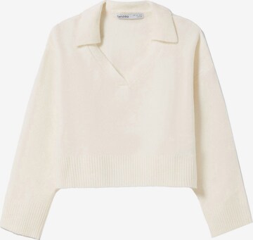 Bershka Sweater in Beige: front