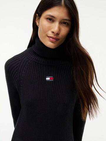 Tommy Jeans - Vestido de punto en negro