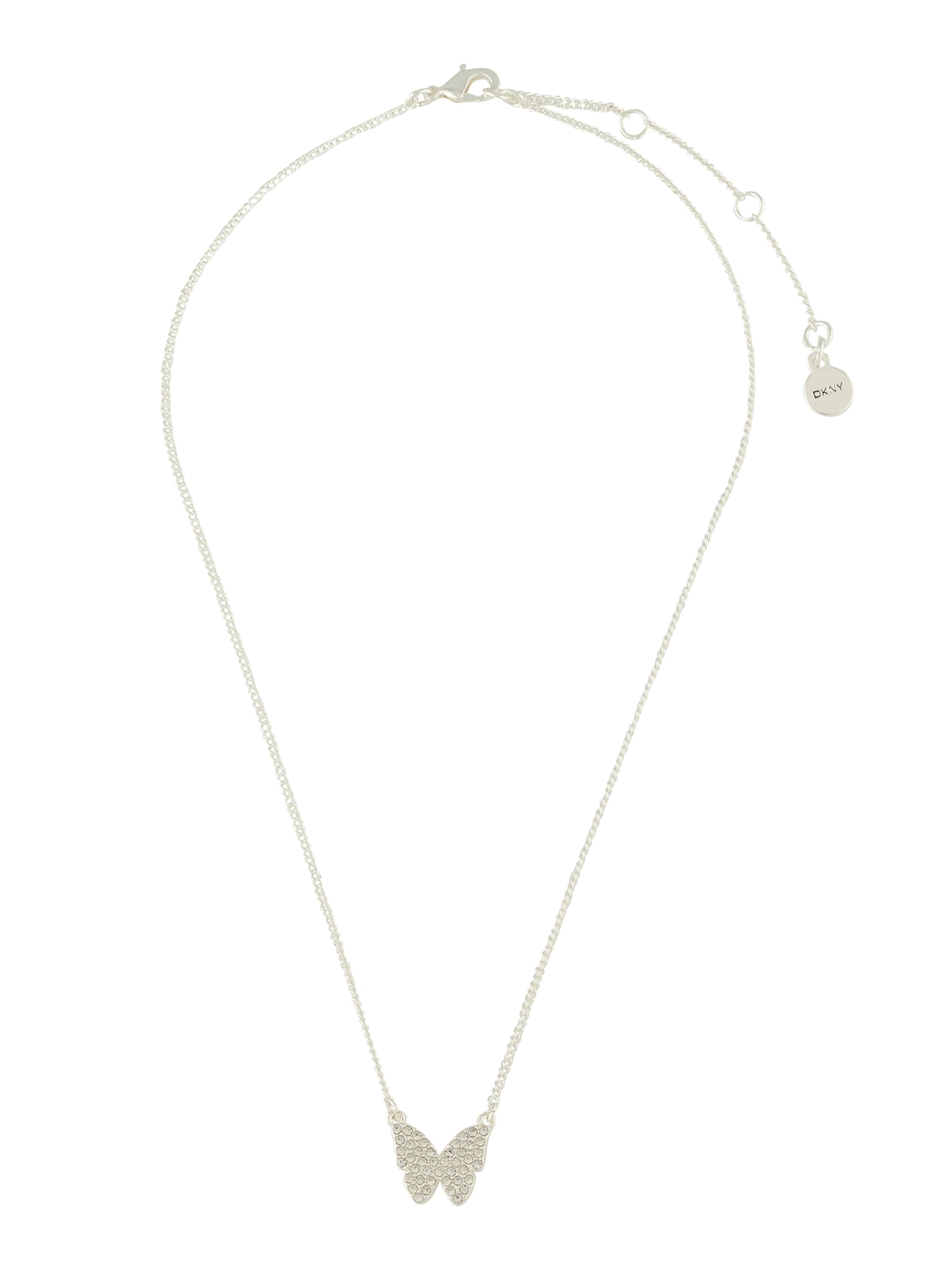 Chaîne DKNY en argent : devant