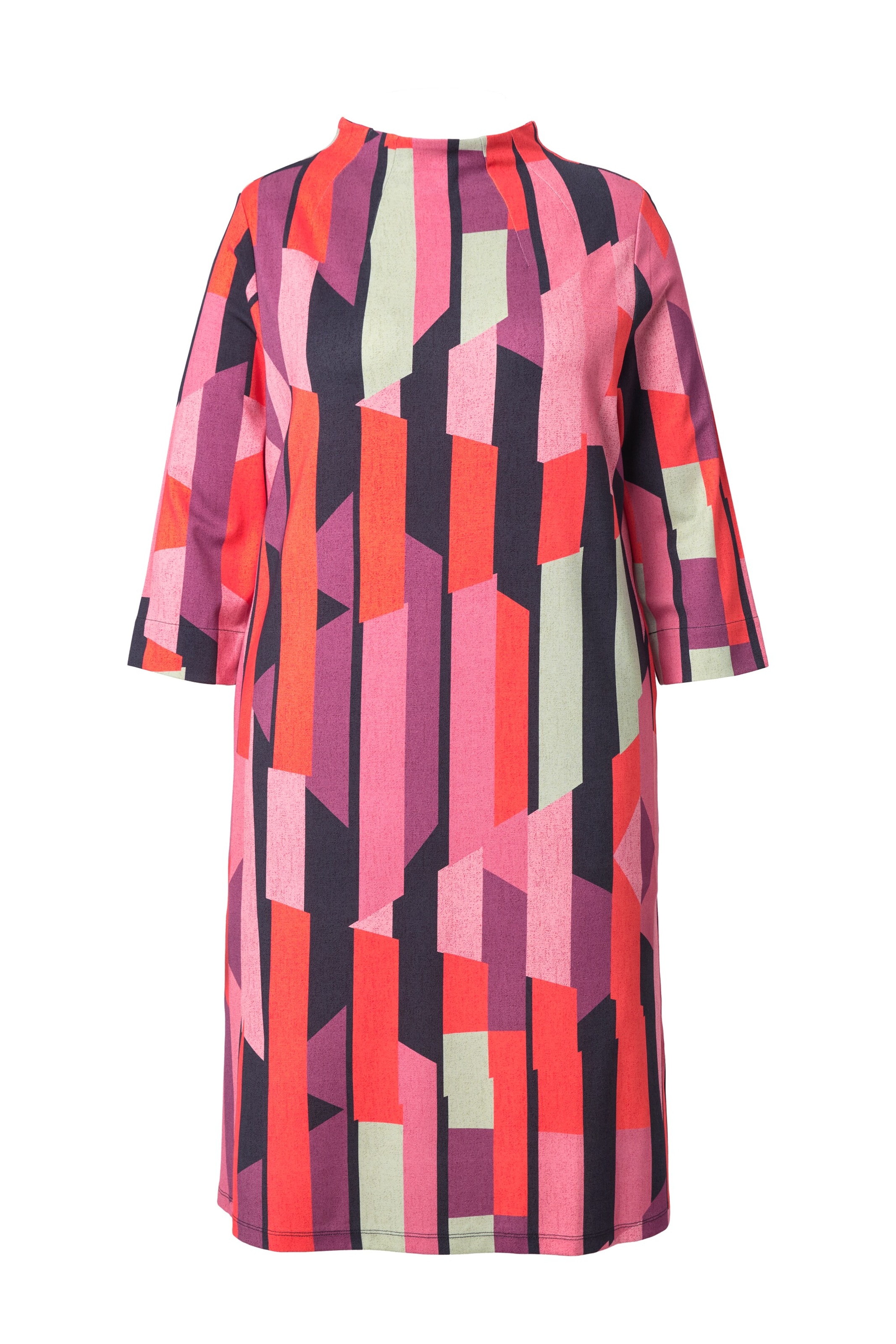 Ulla Popken Jurk in Roze: voorkant