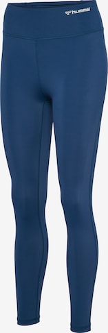 Hummel Skinny Sporthose in Blau