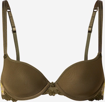 PASSIONATA T-shirt Bra 'WHITE NIGHTS' in Green: front