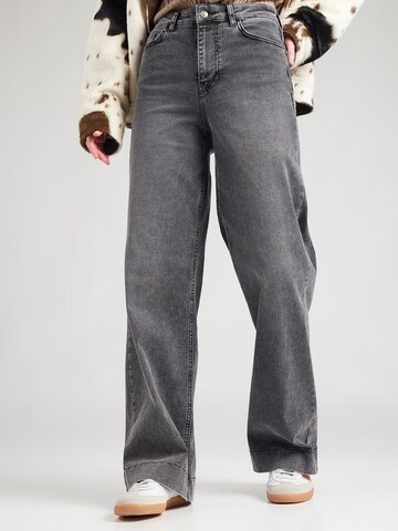 NÜMPH Wide leg Jeans 'NUPARIS' in Black: front