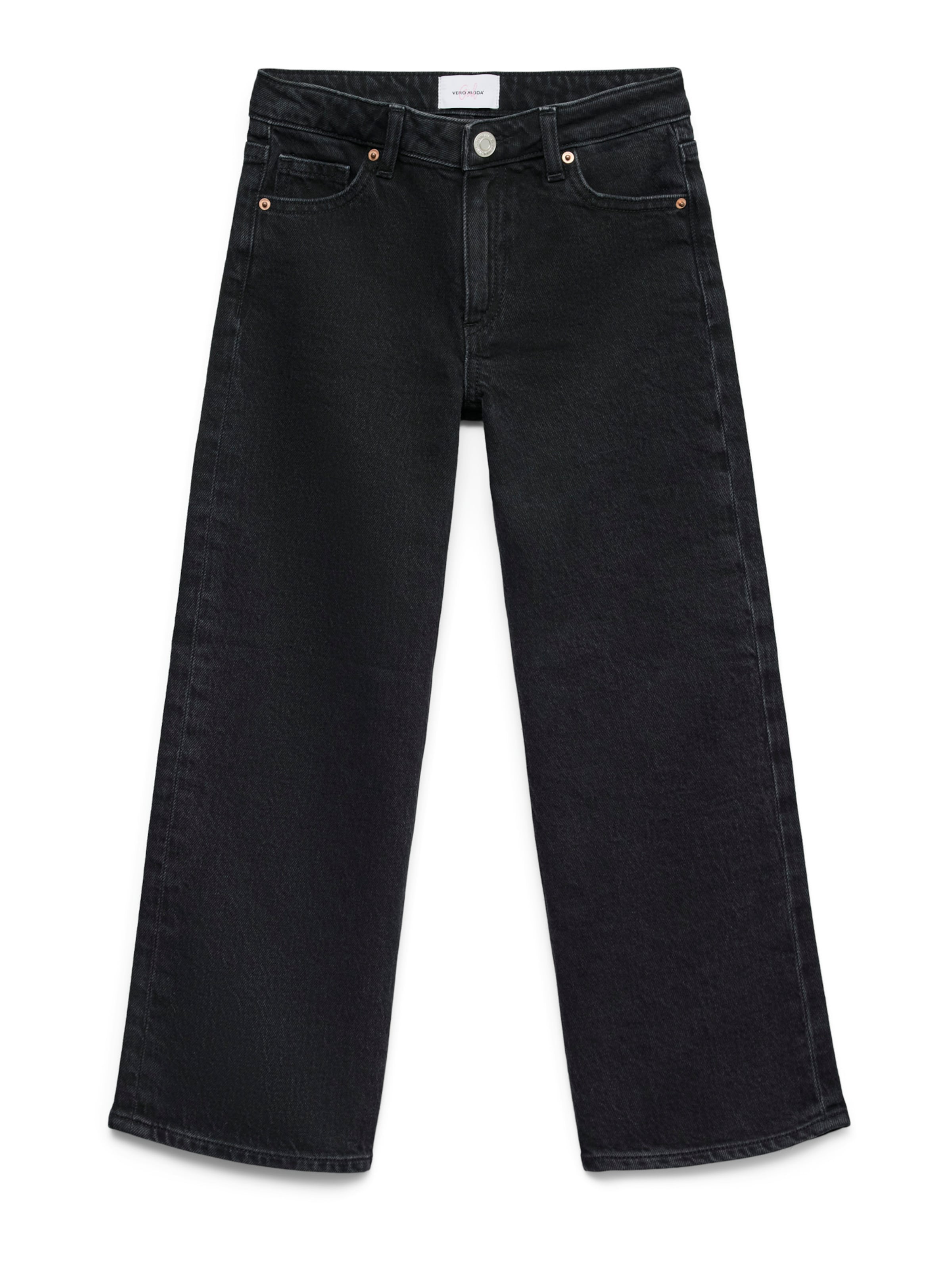 Vero Moda Girl Wide Leg Jeans 'VMTESSA' i sort: forside