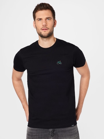 T-Shirt 'Peaceride' Iriedaily en noir : devant