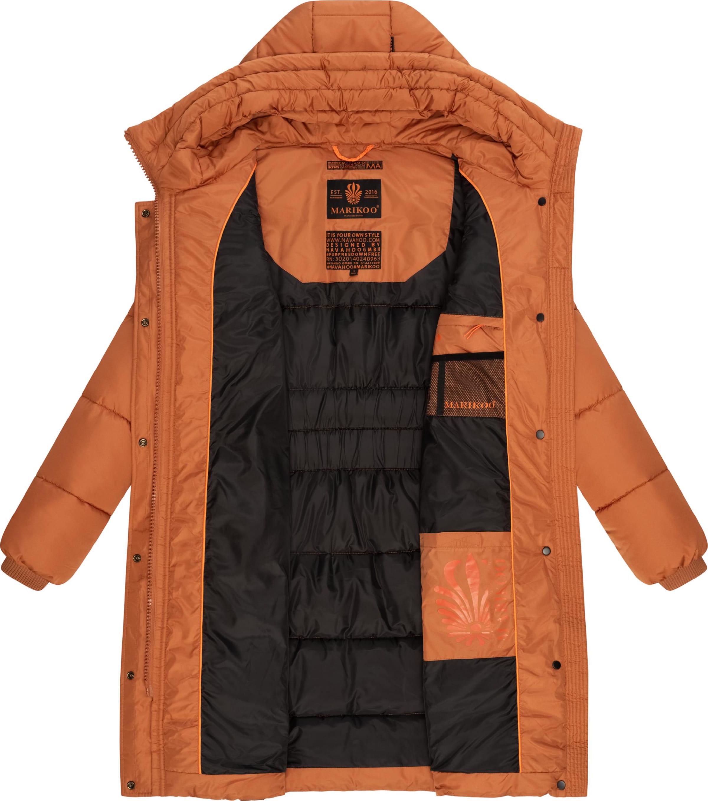 MARIKOO Wintermantel 'Yuikoo' in Orange