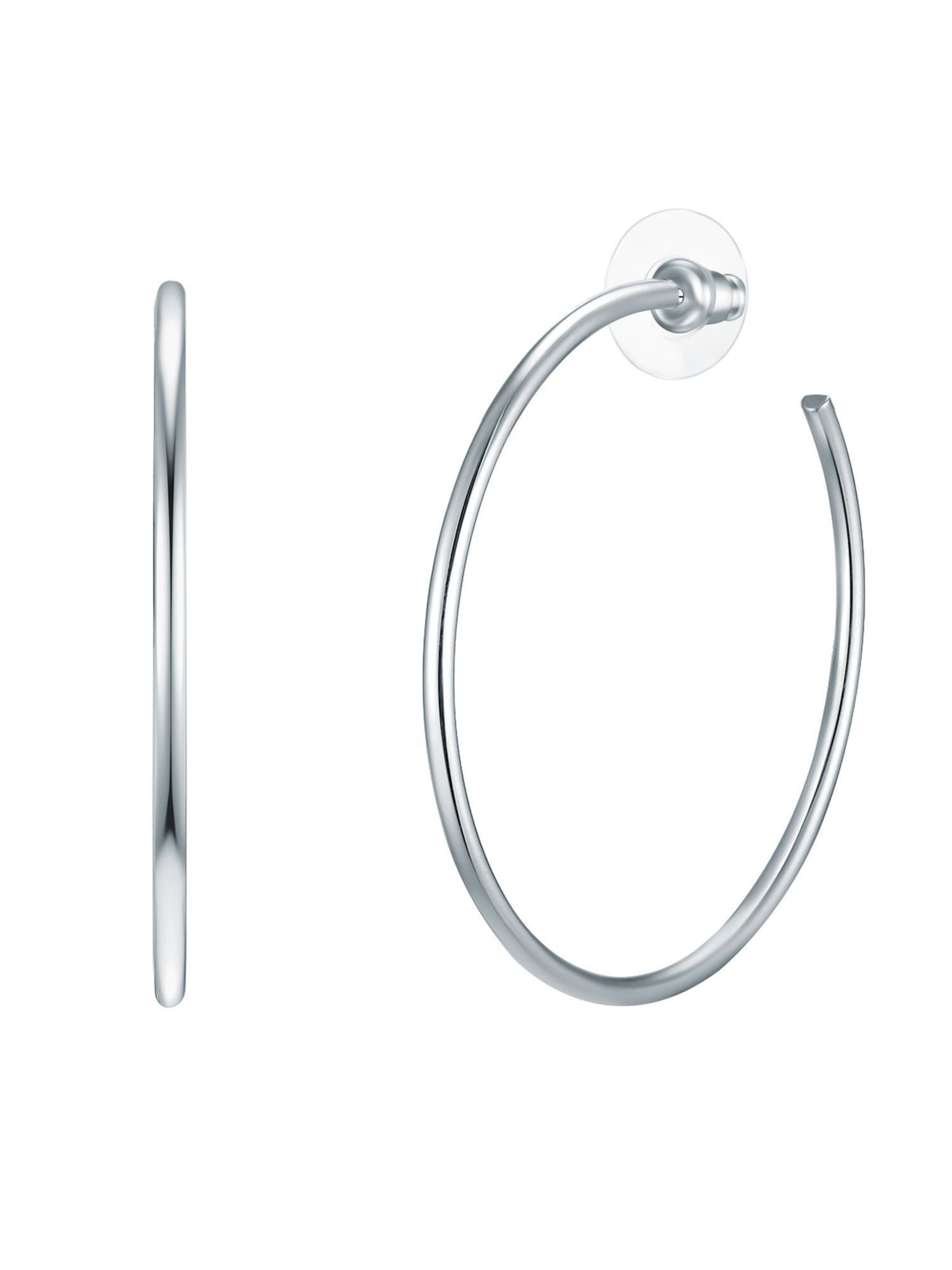 Lulu & Jane Earrings in Silver: front