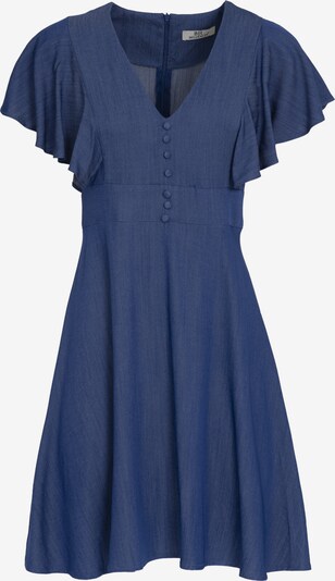 Influencer Robe en bleu denim, Vue avec produit