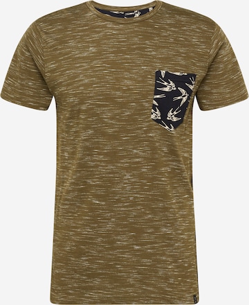 T-Shirt 'Blane' INDICODE JEANS en vert : devant