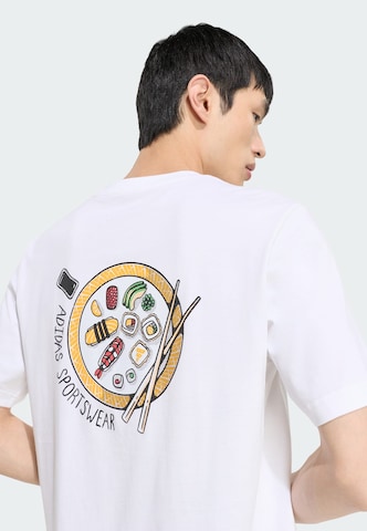 T-Shirt fonctionnel 'Sushi' ADIDAS SPORTSWEAR en blanc