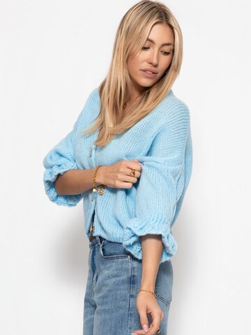 SASSYCLASSY Oversizestrickjacke‌‌‌‌‌ in Blau