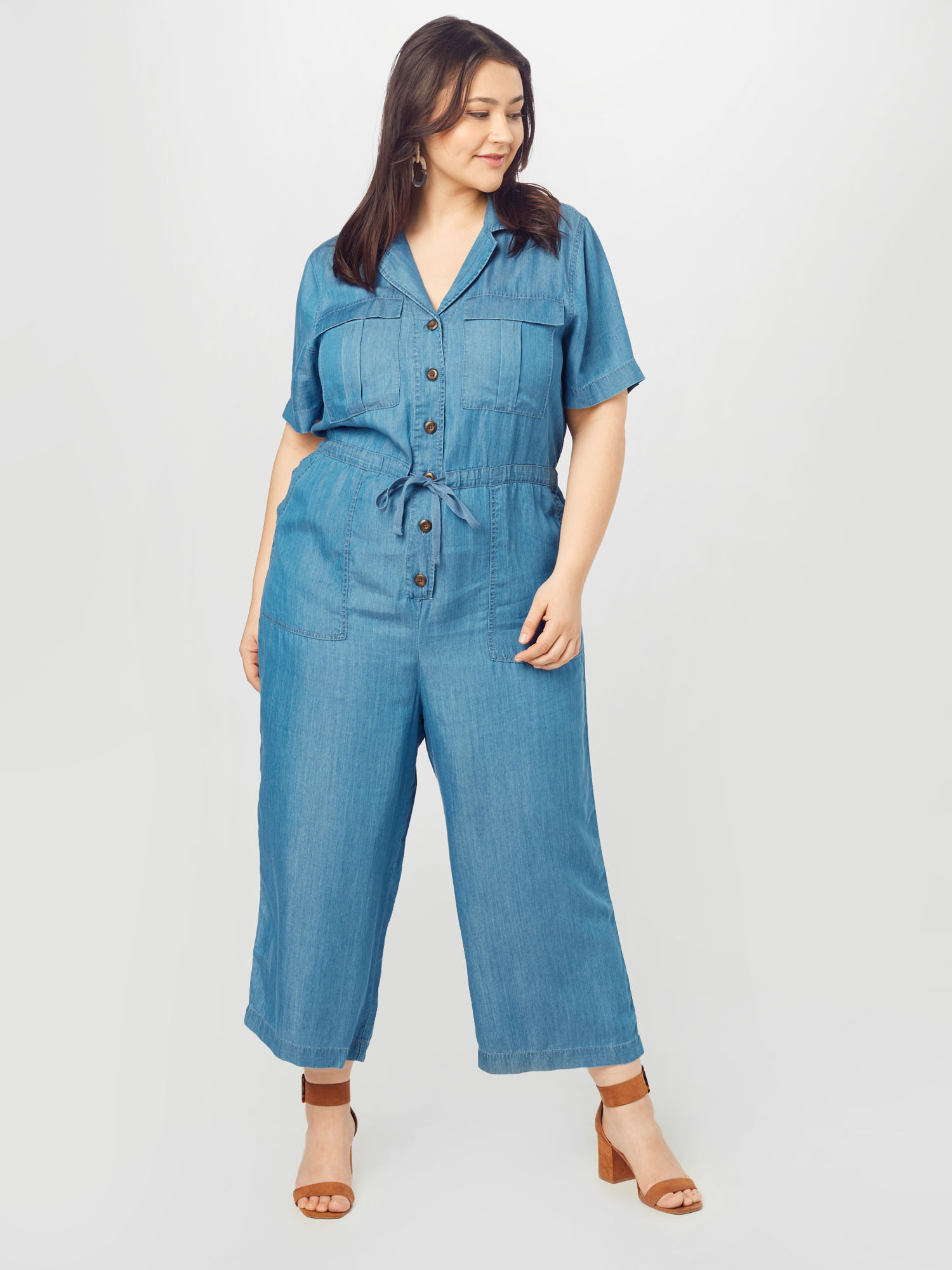 1okky Donna Rock Your Curves by Angelina K. Tuta jumpsuit in Blu 