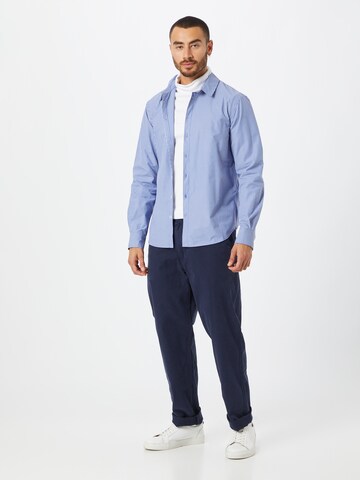 ABOUT YOU Regular fit Button Up Shirt 'Maxim' in Blue