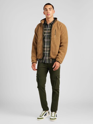 Giacca di pile di BLEND in marrone