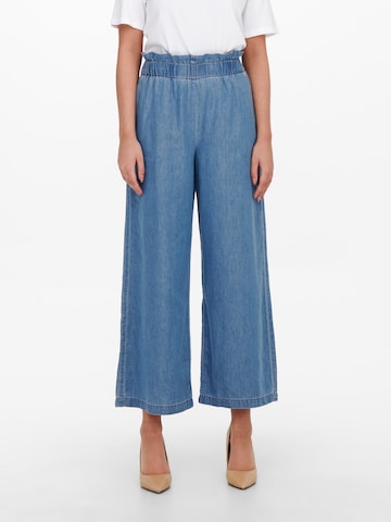 ONLY Wide Leg Jeans 'Bea Caly' i blå: forside