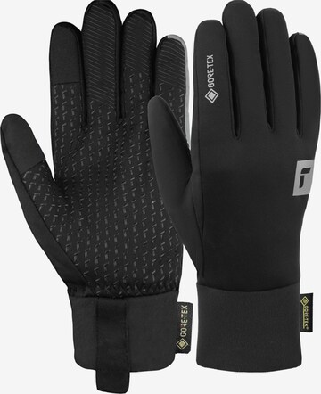 REUSCH Athletic Gloves in Black: front