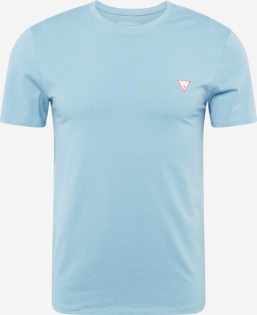 T-Shirt GUESS en bleu : devant