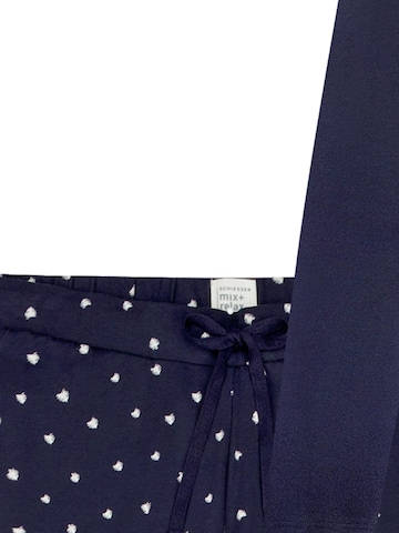 SCHIESSER Pajama 'Mix & Relax' in Blue