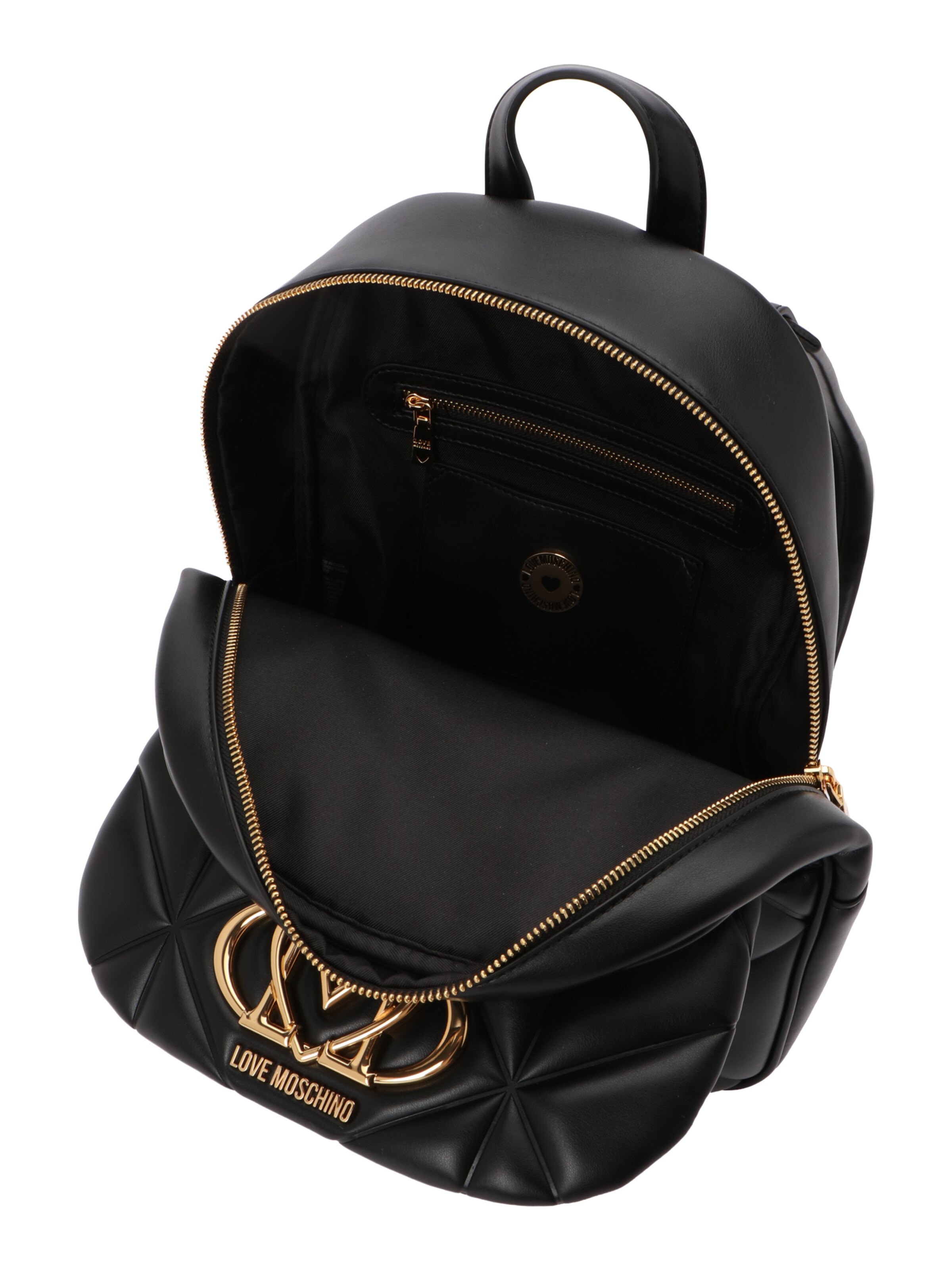 melns Love Moschino Mugursoma